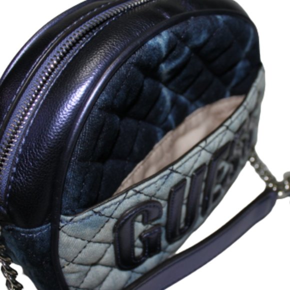 Guess Women's  Mini Denim Crossbody Handbag - Picture 10 of 11